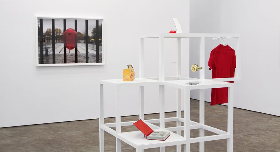Installation view of Juan Ortiz-Apuy’s “Waiting for the Barbarians (The Realia Series)” 2013 Courtesy the artist and Galerie Antoine Ertaskiran