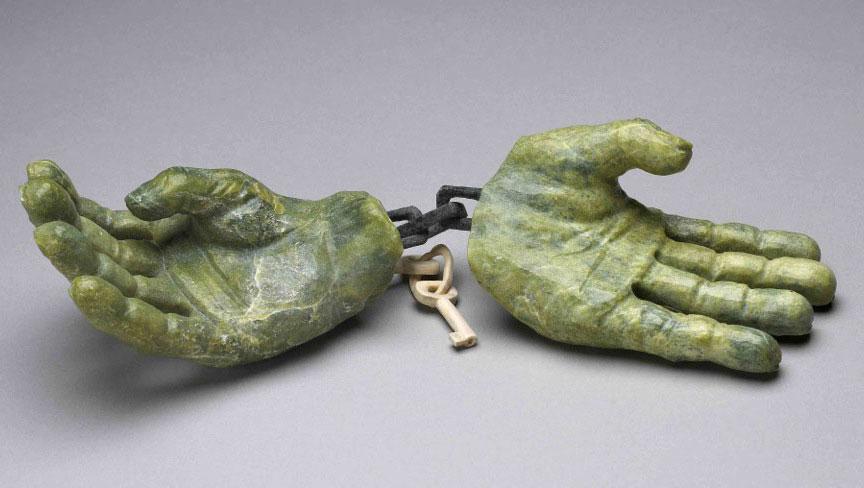 Jamasie Padluq Pitseolak Handcuffs 2011