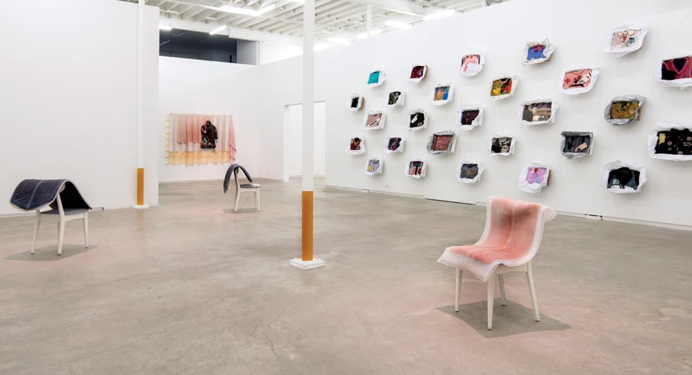 Installation view of Liz Magor exhibition